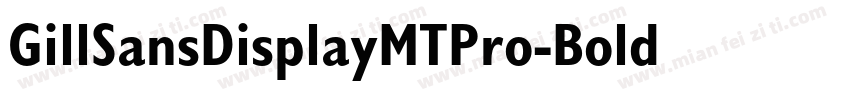 GillSansDisplayMTPro-Bold 语言英文字体转换